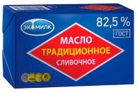 Масло сливочное Экомилк 82,5% 0,180кг (1/30)