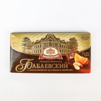 Шоколад Бабаевский с кусоч апел. и минд. 0,1 кг (1/17)