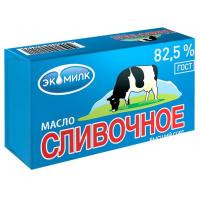 Масло сливочное Экомилк 82,5% 0,450кг (1/20)