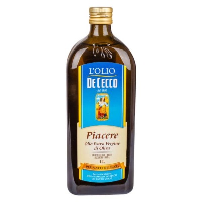 Масло оливковое Extra Virgin De Cecco нераф.1л (1/12)